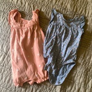 Carter’s 6 month summer onesies